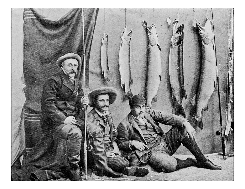 Antique Photograph of Fishermen